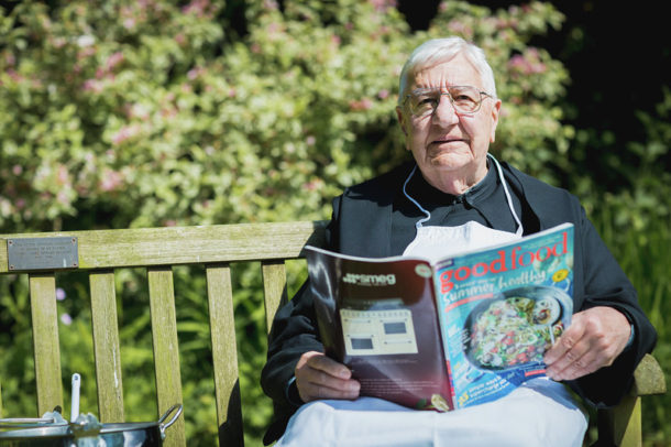 Miss Windsor's Delectables - photo of Father Christopher Calascione - Downside Abbey - avid reader of Good Food Magazine!