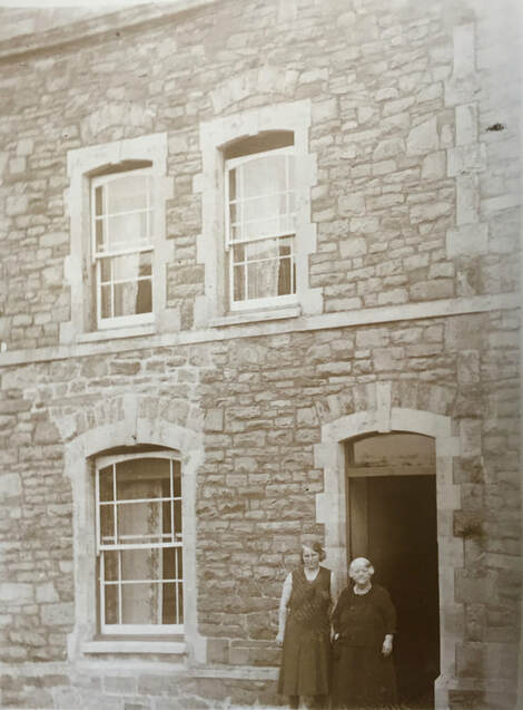 Miss Windsor: Circa 1930's - Great Great Aunt Betty & Grandma Georgina outside ancestral home in Lower Queen's Road, Clevedon, Somerset! 