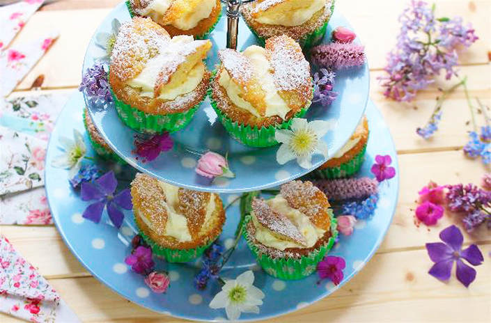 Miss Windsor's Delectables & Mrs Simkins - Lemon & Elderflower Butterfly Cakes - To commemorate the royal marriage of Prince Harry & Meghan Markle - Duke & Duchess of Sussex!