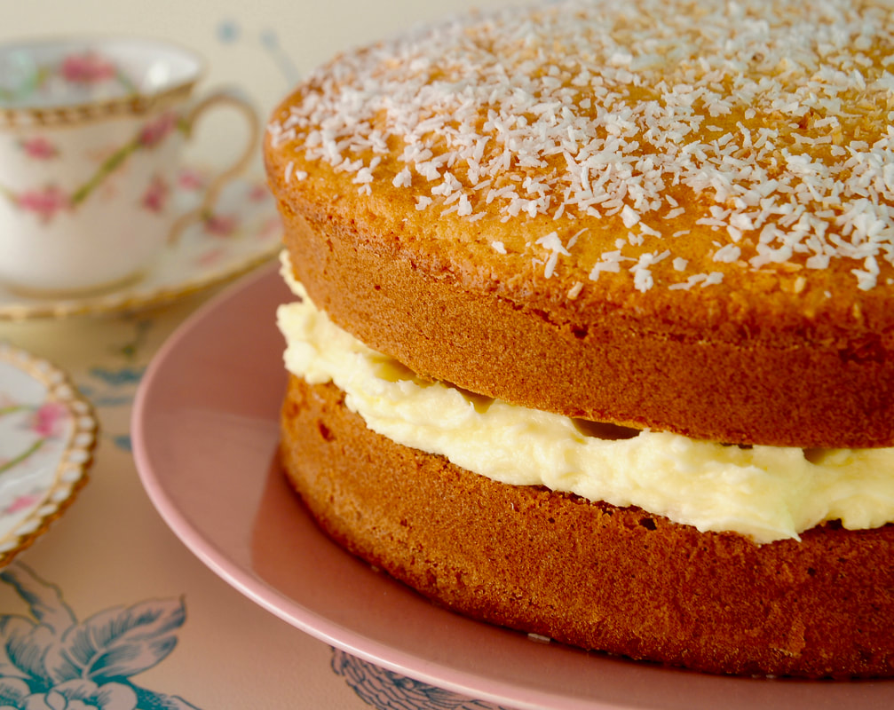 Miss Windsor presents: Mrs Beeton's Seriously Scrumptious Lemon & Coconut Cake!