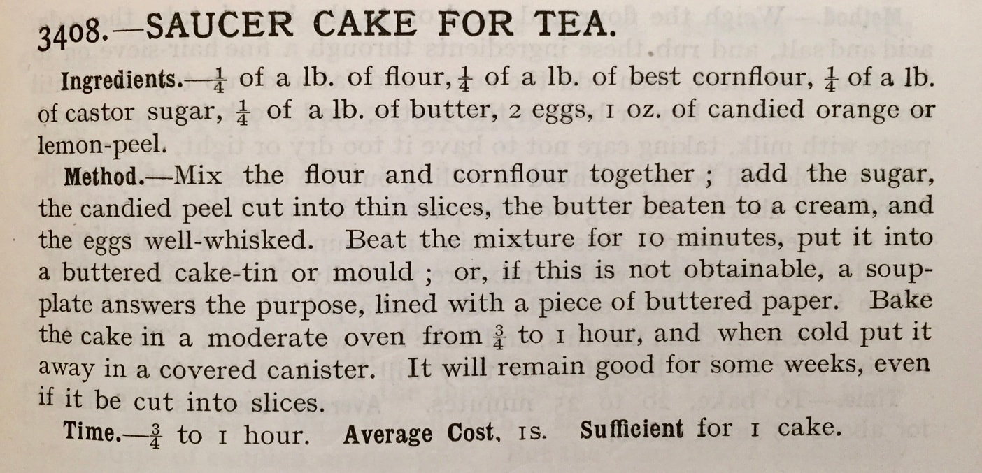 Miss Windsor: Mrs Beeton's Saucer Cake For Tea! 