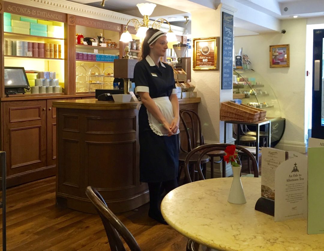 Miss Windsor's Delectables - Nippie (waitress) - Afternoon Tea at Harriet’s Café Tearooms, Cambridge.