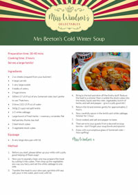 Mrs Beeton's Cold Winter Soup