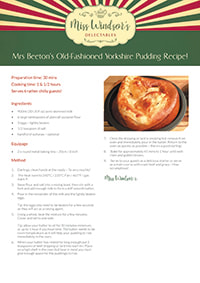Mrs Beeton’s Old-Fashioned Yorkshire Pudding Recipe!
