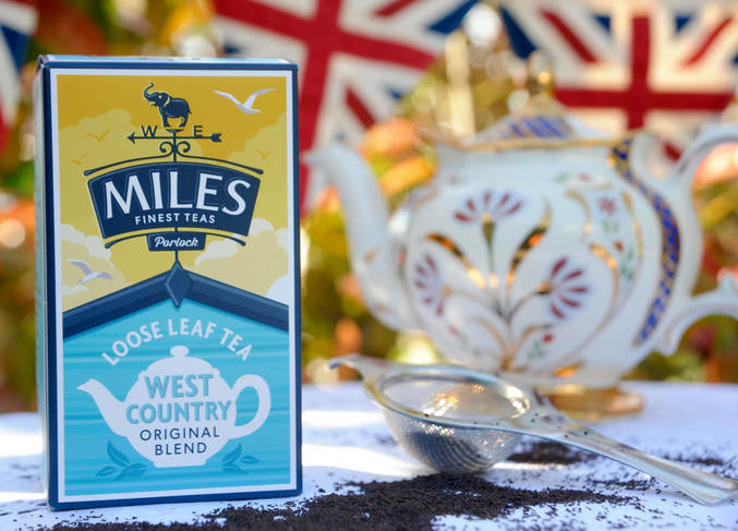 Miss Windsor's Delectables - vintage teapot by Prices (made in England) and Miles West-Country Original Blend Loose Leaf Tea!