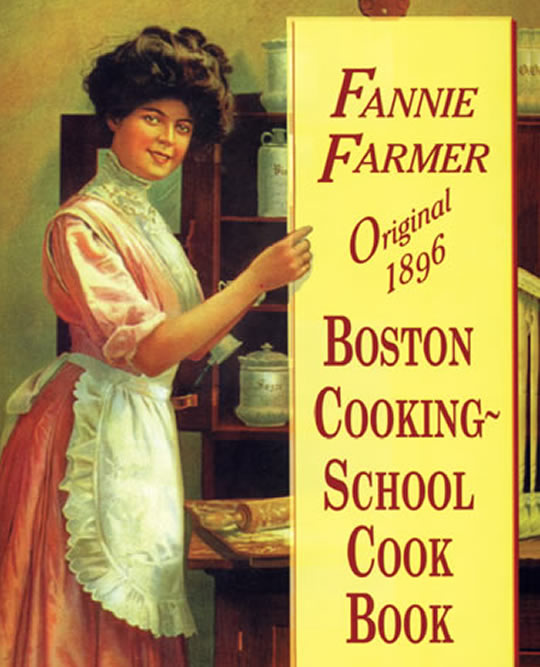 Miss Windsor: original front cover of Fannie Merritt Farmer's The Boston Cooking-School Cook Book!