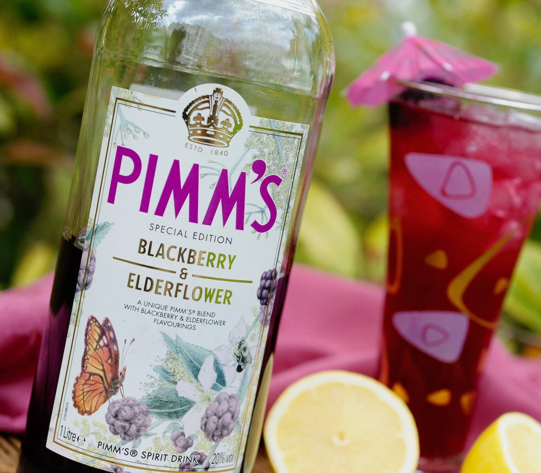 Blackberry & Elderflower Post-Tennis Pimm's Cocktail