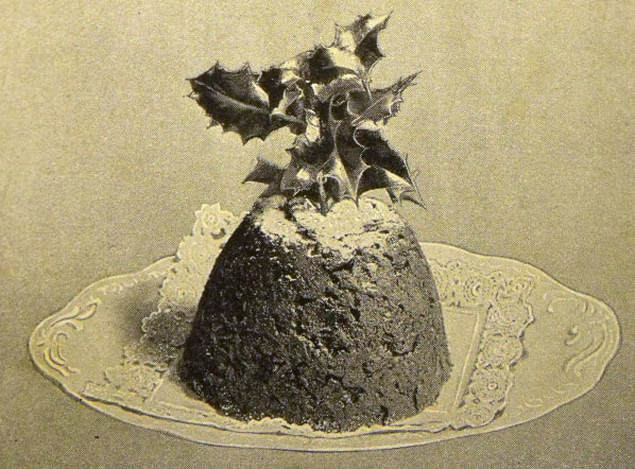 Miss Windsor: Illustration of a Christmas pudding from 1915 edition of Mrs Beeton's Book of Household Management!