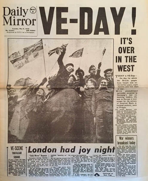 Daily Mirror newspaper - VE Day - 8th May 1945