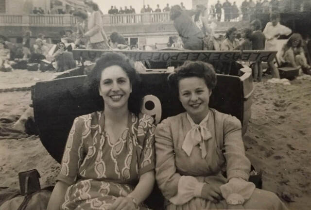 Grandmother Josie & Friend - Bournemouth 1945