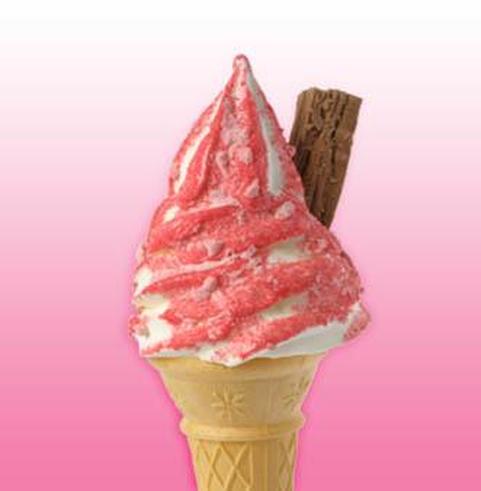Miss Windsor: 99 ice cream dipped in pink sherbert