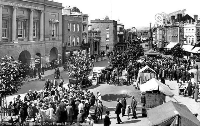 Miss Windsor: photo credit to Francis Frith - 1925 - Taunton Market Place, Somerset!