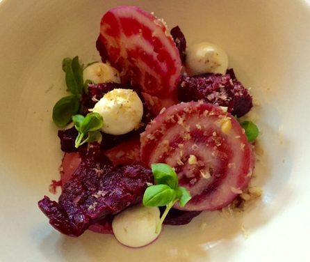 Miss Windsor's Delectables - review of The Gilbert Scott, The St Pancras Renaissance Hotel, London! - Chioggia Beet Salad