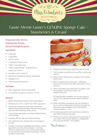 Fannie Farmer’s GENUINE Sponge Cake!