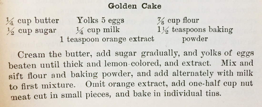 Miss Windsor: Fannie Merritt Farmers recipe for Golden Cake
