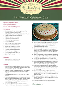 Miss Windsor's Celebration Cake
