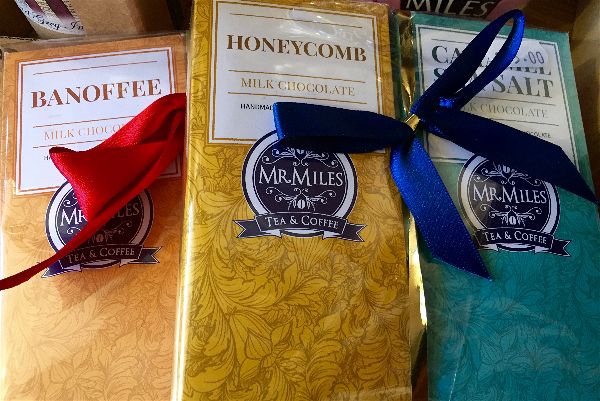 Miss Windsor's Delectables - a selection of chocolate by Mr Miles Tea & Coffee - Porlock, Somerset.