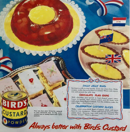Miss Windsor: vintage British advert for Bird's Custard Powder! 