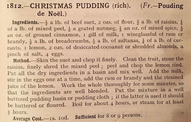 Miss Windsor: Mrs Beeton's recipe for a rich Christmas pudding! 