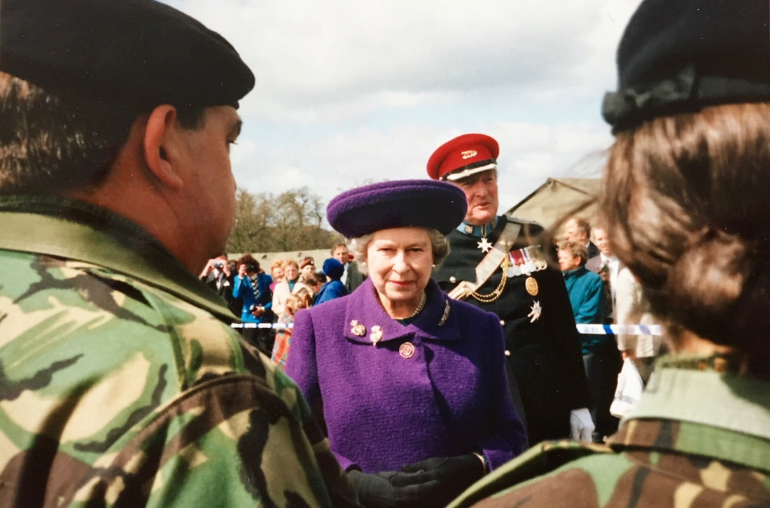 Queen Elizabeth II at a military event!